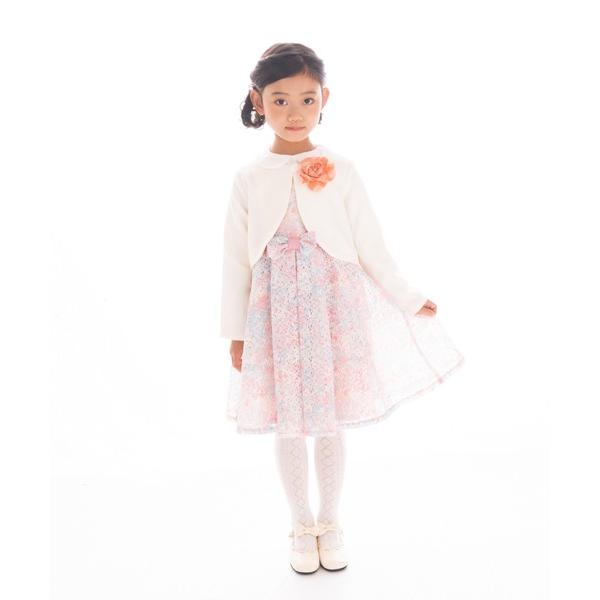 ワンピース ラッセルレースワンピース キッズ 子供服 女の子