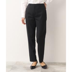 ネット買蔵 軽くて快適ウール混ストレッチテーパードパンツ SETUP可能