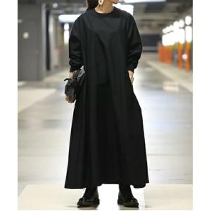 No one knows（ノーワンノーズ） ワンピース シワになりにくいリブ付き