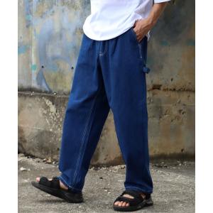 ワイドパンツ チノパン 「GENUINE DICKIES/ジェニュインディッキーズ」バックシャーリングペインターパンツ メンズ レディース