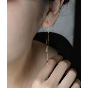 ピアス 「silver925」チェーンアメリカンピアス「金属アレルギー対応」 レディース