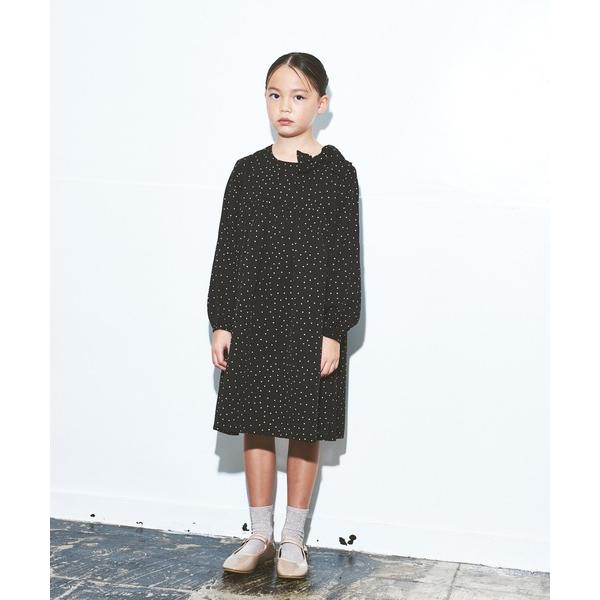 ワンピース シフォンドットワンピース キッズ 子供服 女の子