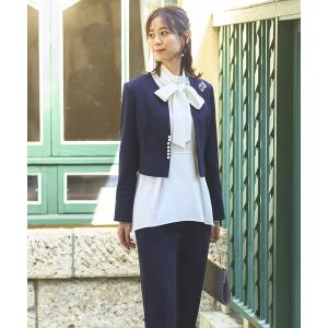 極美品♡希少サイズ6L アンタイトル 軽くて快適！ストレッチノーカラージャケット ダンボール ノーカラー ブルゾン