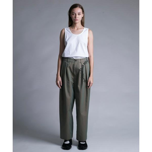 パンツ 「my beautiful landlet」  TUCK WIDE PANTS （PAINT...