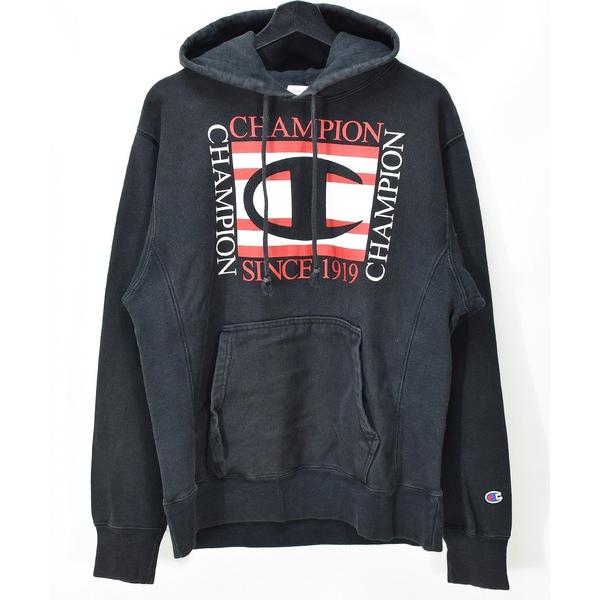 パーカー 「ヴィンテージ古着」Champion / チャンピオン ロゴプリント プルオーバーパーカー...