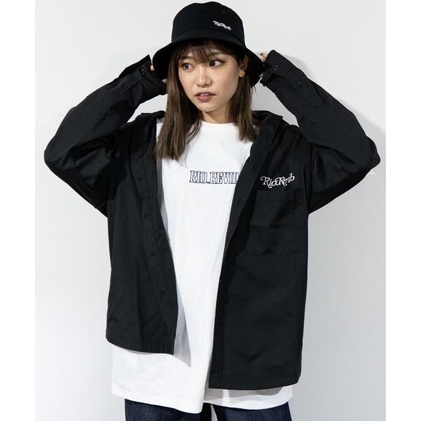 シャツ RIO.REVIB  ブロード無地 長袖シャツ メンズ レディース