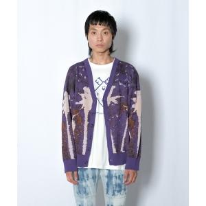 メンズ カーディガン Wizzard ウィザード / JACQUARD KNIT CARDIGAN / W23SS-KN020｜zozo