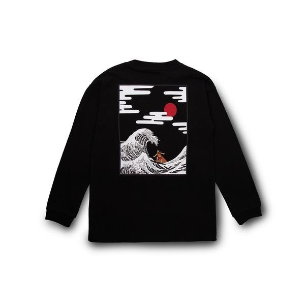 tシャツ RIVER SIDE CULTURE/100%コットン　RSC和柄風オッサン波乗り　ロンT...