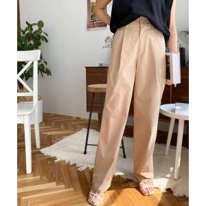 パンツ チノパン タック入りチノパンツ