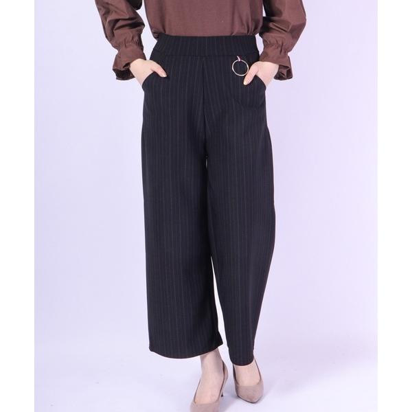 パンツ Craig 裏起毛ストレッチセミワイドパンツ レディース