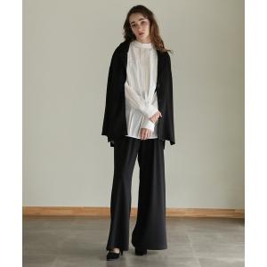 セットアップ 高撥水テーラードカラーシャツセットアップ（男女兼用） レディース