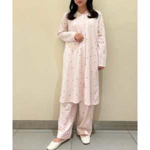 ルームウェア パジャマ マタニティランダムハートワンピース