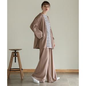 セレモニースーツ セットアップ 高撥水ノーカラーシャツセットアップ（男女兼用） レディース