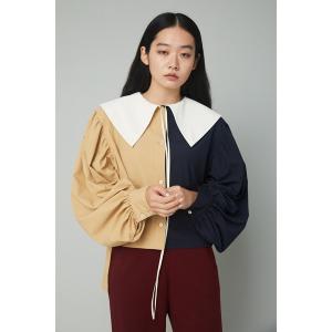 ブラウス シャツ Big collar shirt (ビック カラー シャツ) レディース メンズ
