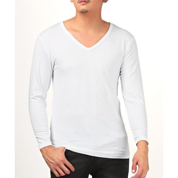 裏起毛Vネックヒートインナー