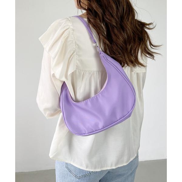 ショルダーバッグ バッグ カラーハーフムーンミニバッグ レディース
