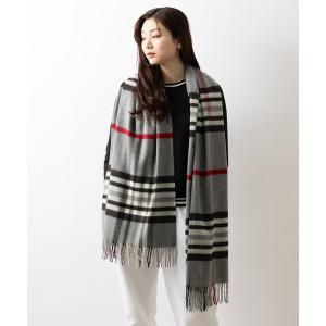 マフラー ストール サスティナストールマフラー カシミンク フラースチェック レディース