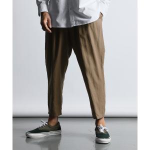 パンツ ECO FRIENDLY DYEING GATHERED WIDE PANTS：サステナブル