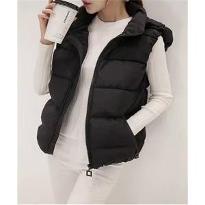 ダウンベスト ベスト フード付け中綿ベスト レディース