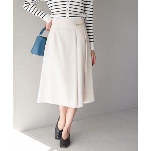 スカート Powder Twill Stretch ビット付フレアスカート