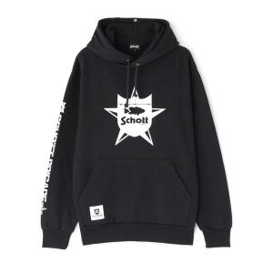 メンズ パーカー Schott×BASS BRIGADE/ショット×バスブリゲード/HOODIE