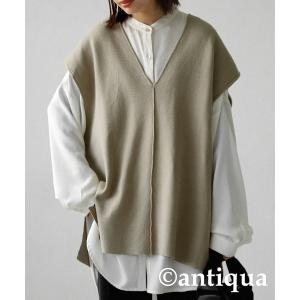 ニット ミラノリブニットベスト