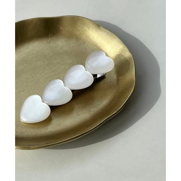 ヘアピン ハートホワイトヘアピン