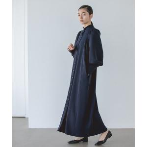 ドレス Ｃ＊スタンドロングカフスワンピース
