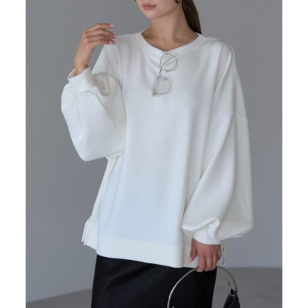 トレーナー スウェット 「Fizz/フィズ」　ぽわん袖　ダンボールプルオーバー レディース