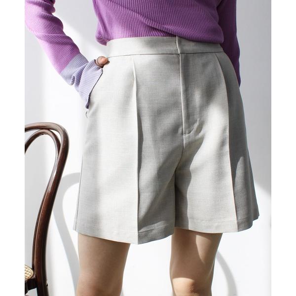 パンツ セットアップ対応ハイウエストショートパンツ レディース