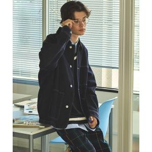 カバーオール オーバーサイズ 襟コーデュロイ デ...の商品画像