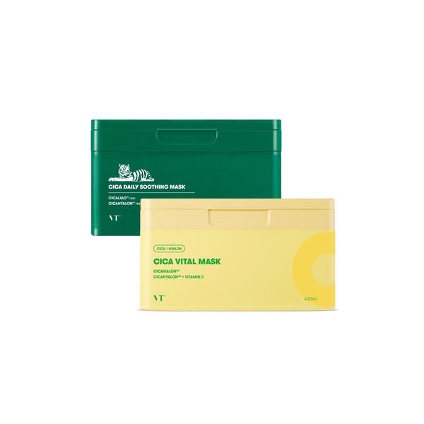 パック シートマスク ブイティー VTCICAデイリースージングマスク・バイタルマスクセット