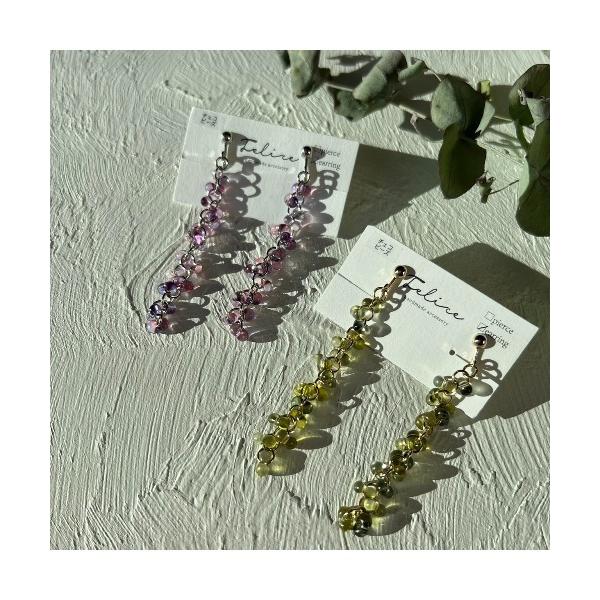 イヤリング 「Felice」チェコビーズつぶつぶearring(MA) レディース