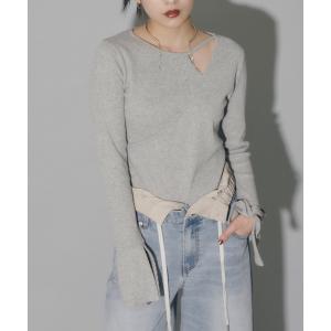 tシャツ Tシャツ レディース アシンメトリーリブトップス｜ZOZOTOWN Yahoo!店