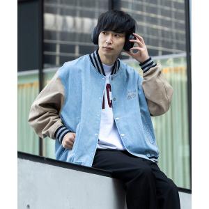ジャケット スタジャン BEAMS HEART / デニム スタジアムジャンパー