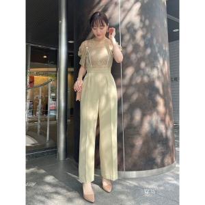 LADYパネルレースドッキングコンビネゾン
