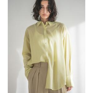 シャツ ブラウス シアービッグシャツ レディース