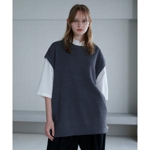 ベスト メンズ 「SERACE」Loose silhouette knitted vest / ルーズシルエットニットベスト｜zozo