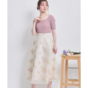 スカート レディース オーガンジー刺繍スカート｜ZOZOTOWN Yahoo!店
