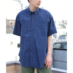 メンズ シャツ ブラウス GYMPHLEX/ジムフレックス　ボタンダウンシャツショートスリーブ　チェック　CHECK B.D.SHIRT SHORTS｜zozo