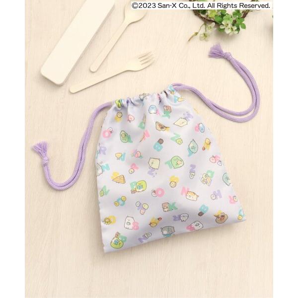 ポーチ すみっコぐらし_総柄巾着Mサイズ キッズ 子供 女の子