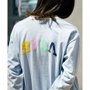 tシャツ Tシャツ レディース RVCA レディース  ARCHED RVCA LONG SLEECE RINGER TEE ロングスリーブＴシャツ「｜zozo