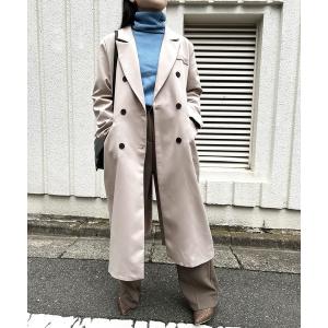 inst.ALL トレンチコート コート ストライプ柄ロングトレンチコート