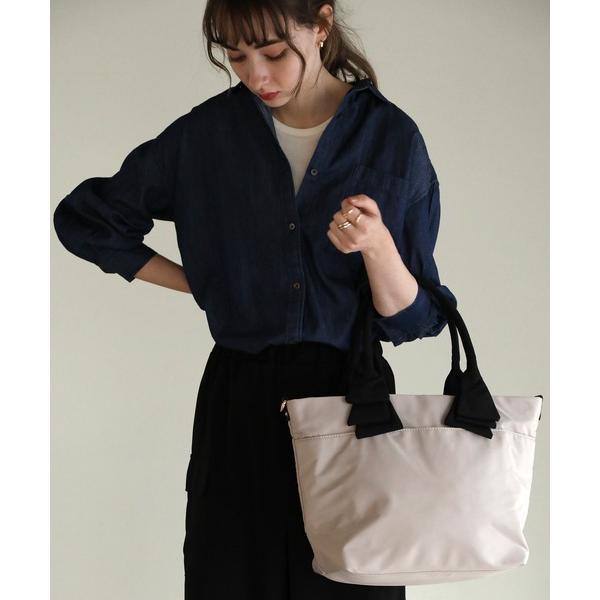 トートバッグ リボンハンドル/ナイロントートバッグ レディース