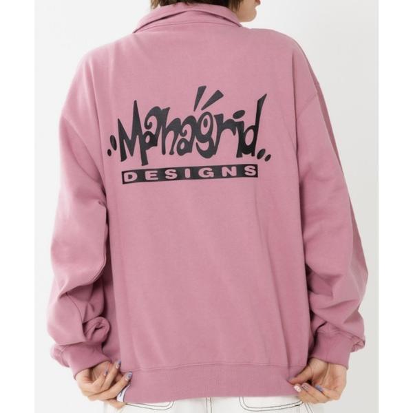 トレーナー スウェット 「mahagrid/マハグリッド」LABEL LOGO HALF ZIP S...