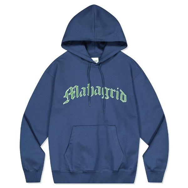 パーカー 「mahagrid/マハグリッド」GOTHIC LOGO HOODIE/ゴシックロゴ プル...