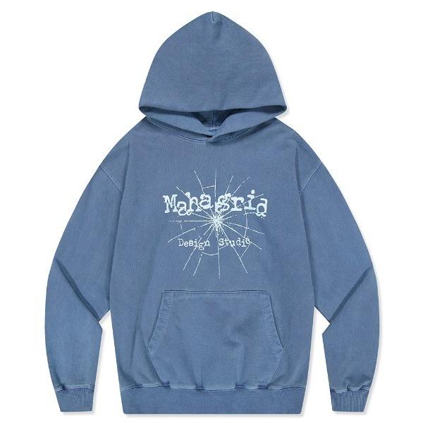 パーカー 「mahagrid/マハグリッド」CRACK PIGMENT HOODIE/クラック ピグ...