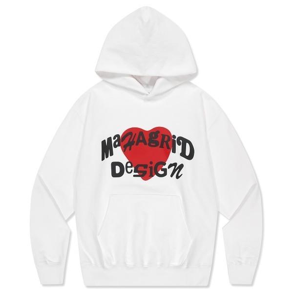 パーカー 「mahagrid/マハグリッド」HEART HOODIE/ハート プルオーバーパーカー ...