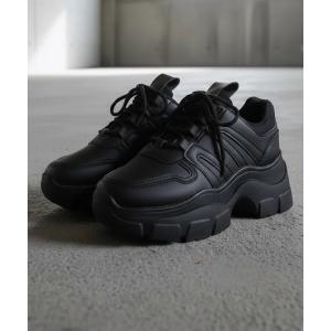 スニーカー 軽量厚底 ボリュームソールスニーカー レディース メンズ