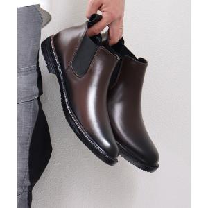 レインシューズ 長靴 防水設計 サイドゴアレインブーツ メンズ